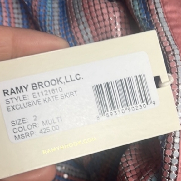RAMY BROOK MULTI COLORED KATE SKIRT  I ALSO HAVE THE MATCHING HALTER-NWT - Picture 3 of 3